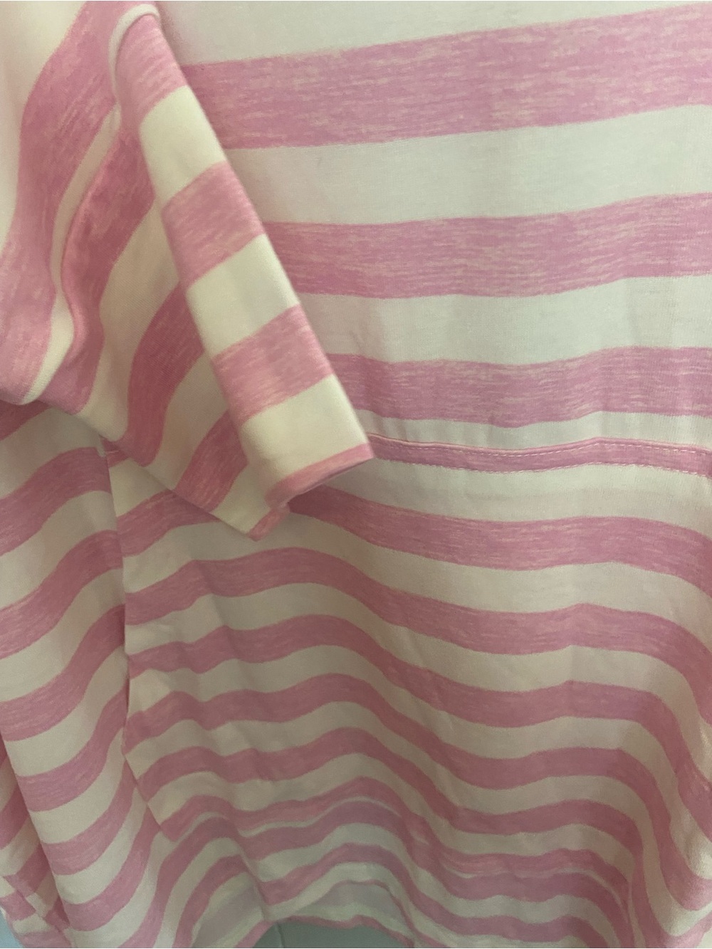 NWT LuLaRoe Pink & White Striped Hoodie Lightweight ‘Amber’ Size 3XL. - Picture 3 of 5